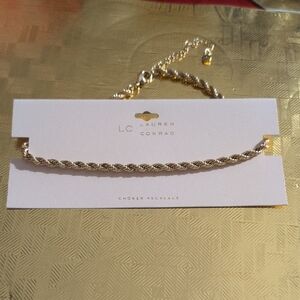 LC Lauren Conrad Twisted Gold Necklace
